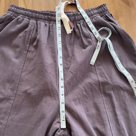 Kidoriman Kireina Jogger Pants L Purple Pull On Elastic Waist Lightweight Loose - Picture 15 of 16